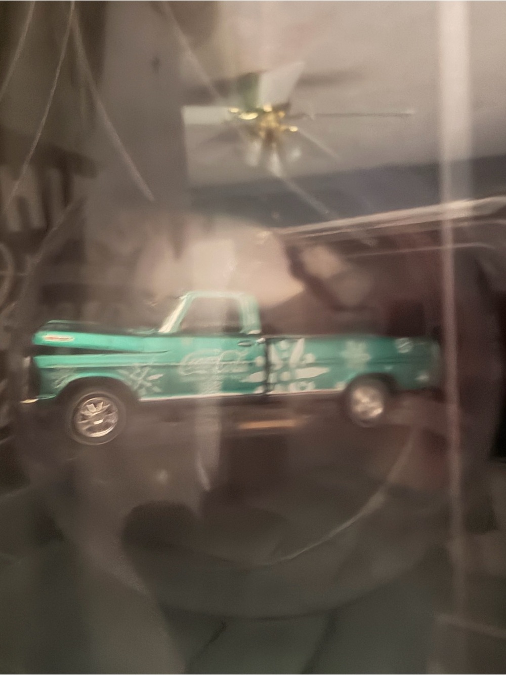 Teal Vintage Pickup Christmas ornament Brand:Coca Cola 2025 Holiday Ornament